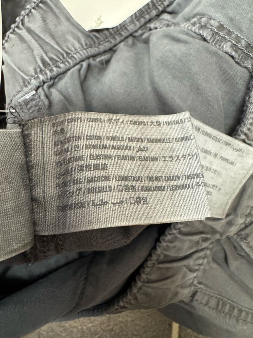Abercrombie & Fitch Baggy Garment Dyed High Rise Cargo Pants Gray Medium NEW NWT - Picture 6 of 14